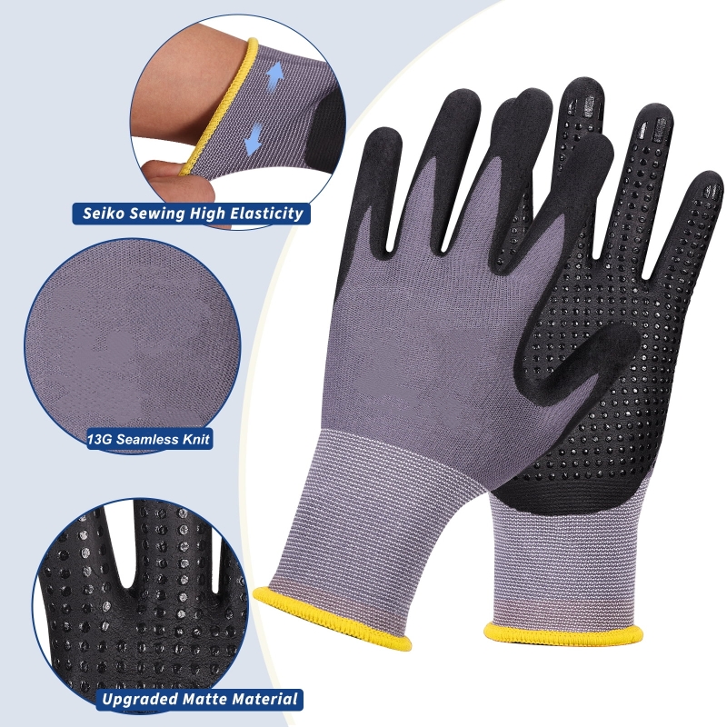 Micro-Foam Nitrile Coated Safe - Nitrile Mechanic Glove ulasan dan harga