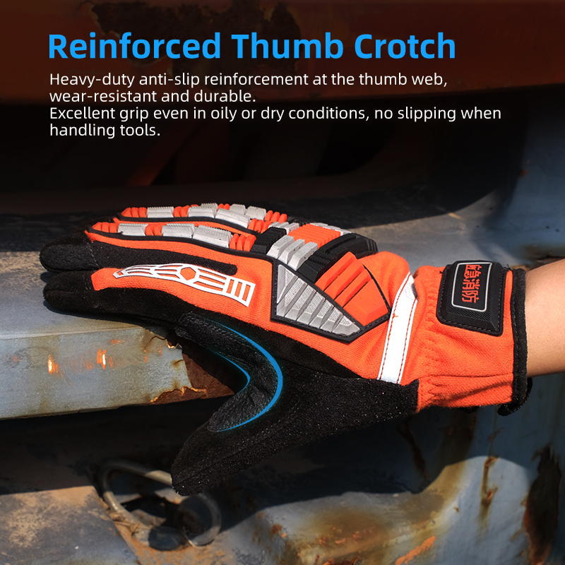XYEHS 1 Pair TPR Impact Resist - Work Glove Impact ulasan dan harga