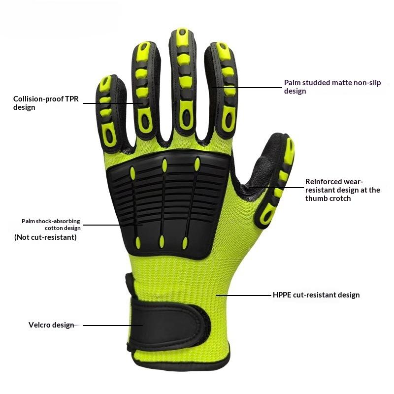 Cut Resistant Safety Work Glov - Work Glove Impact ulasan dan harga