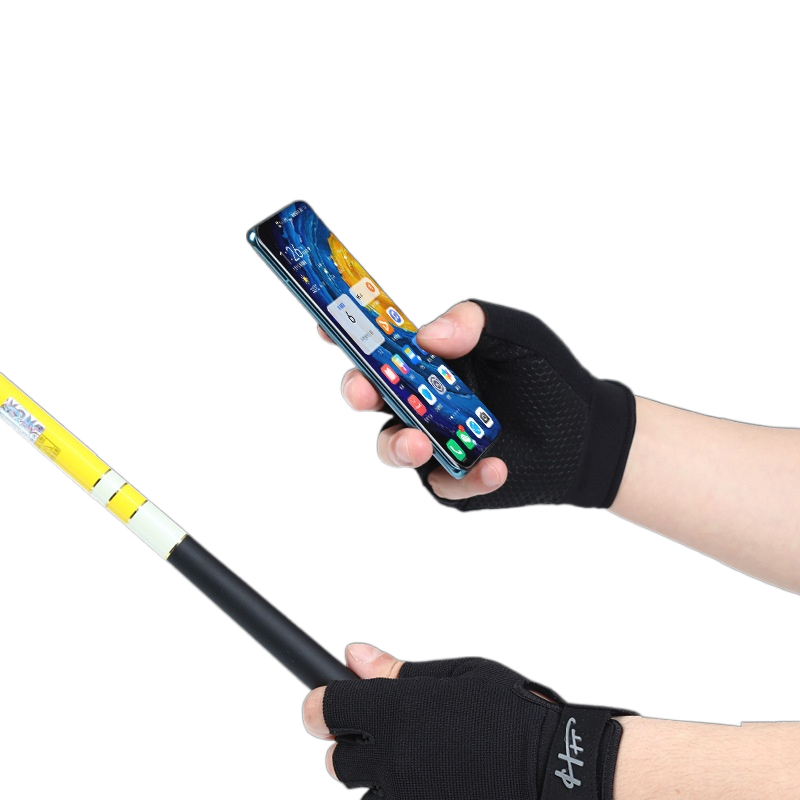 1 Pair Fishing Gloves Half Fin - Cycling Glove Padded ulasan dan harga