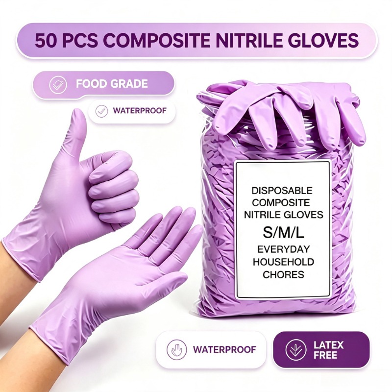 50PCS Nitrile Exam Gloves Disp - Exam Glove Nitrile ulasan dan harga